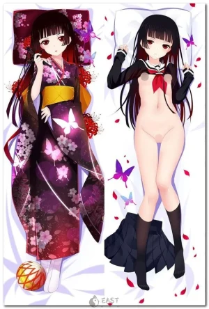 AI-generated Enma Hell Girl dakimakura body pillow cover
