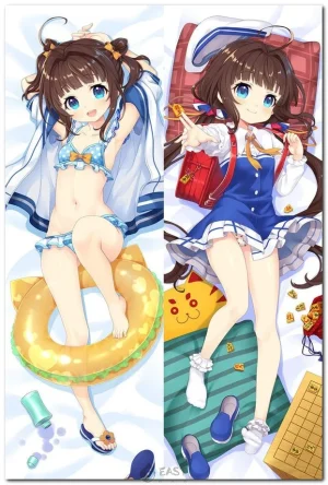 Ai Hinatsuru dakimakura body pillow featuring Ryuos' 'Work Is Never Done' design