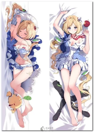 Aki Rosenthal VTuber anime dakimakura body pillow with AI voice theme