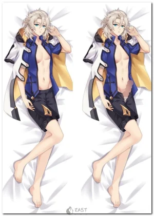 Albedo Genshin Impact anime body pillow dakimakura cover