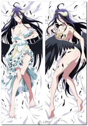Albedo from Overlord anime on body pillow cover