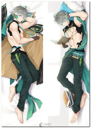 Alhaitham Genshin Impact dakimakura body pillow anime print