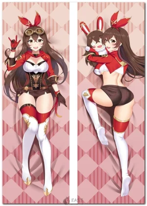 Amber from Genshin Impact on anime body pillow (dakimakura) cover