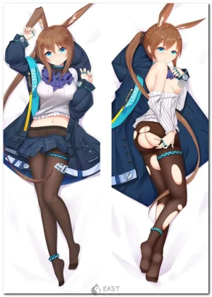Amiya from Arknights anime on body pillow cover dakimakura