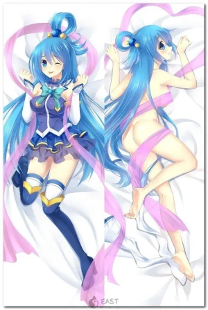 Aqua from KonoSuba anime body pillow cover for dakimakura
