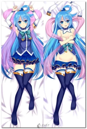 Aqua from KonoSuba anime body pillow cover for dakimakura