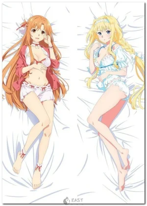 Asuna and Alice from Sword Art Online dakimakura body pillow