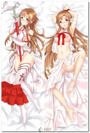 Asuna from Sword Art Online on anime body pillow dakimakura