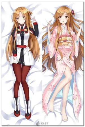 Asuna from Sword Art Online on anime body pillow (dakimakura)