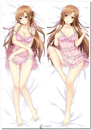 Asuna from Sword Art Online on anime body pillow (dakimakura)