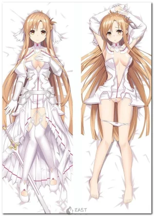 Asuna Yuuki from Sword Art Online on anime body pillow (dakimakura)