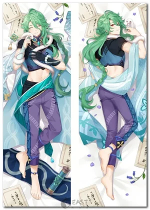 Baizhu Genshin Impact anime body pillow dakimakura cover