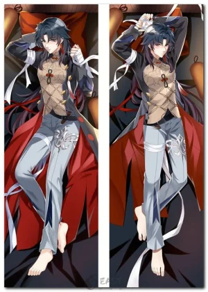 Blade from Honkai: Star Rail on anime body pillow (dakimakura)