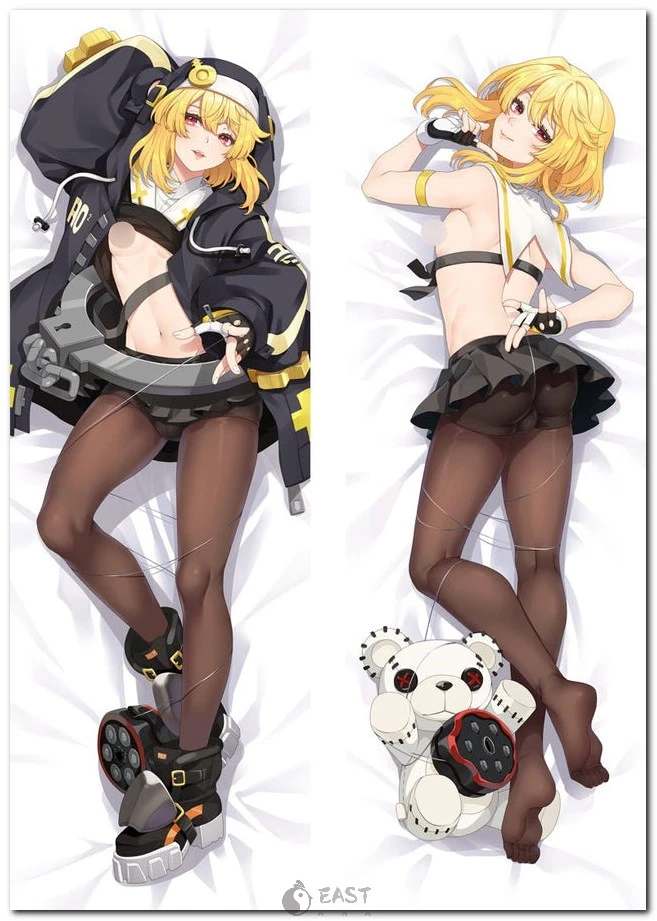 Official-style Bridget dakimakura image from Guilty Gear -Strive-; ideal for anime body pillows and AI voice-enabled dakimakura displays on eastana.com. Bridget from Guilty Gear Strive dakimakura anime body pillow