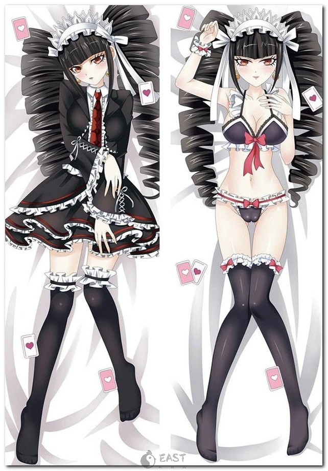 Official Eastana Celestia Ludenberg Danganronpa dakimakura cover. Compatible with AI voice body pillows. Premium print, soft fabric, anime collectible. Celestia Ludenberg Danganronpa dakimakura body pillow cover
