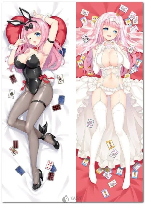 Chika Fujiwara dakimakura pillow cover from Kaguya-sama: Love Is War anime