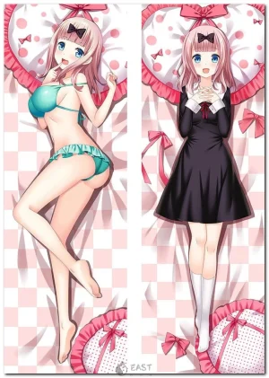 Chika Fujiwara dakimakura pillow from Kaguya-sama: Love Is War anime