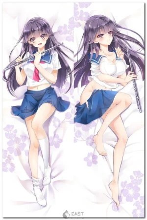 Chika and Homura from Haruchika anime on body pillow cover