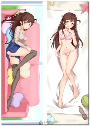 Chizuru Ichinose dakimakura body pillow from Rent a Girlfriend anime
