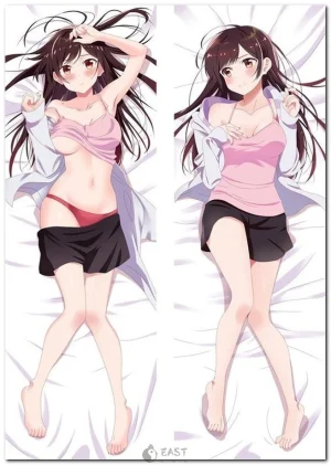 Chizuru Ichinose dakimakura pillow cover from Rent a Girlfriend anime