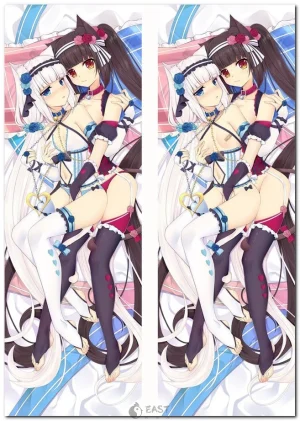 Chocola and Vanilla from Nekopara anime on dakimakura body pillow
