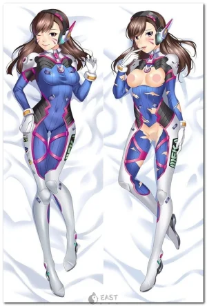 D.Va from Overwatch anime-style dakimakura body pillow