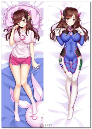 D.Va from Overwatch as anime-style dakimakura body pillow