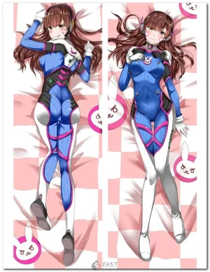 D.Va from Overwatch anime-style body pillow dakimakura