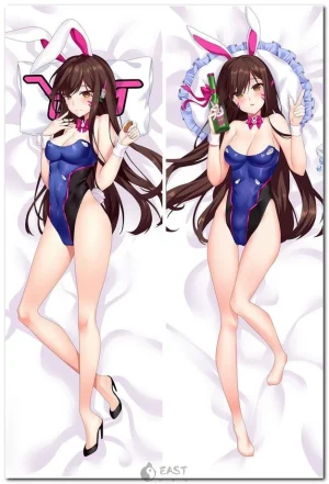 D.Va Overwatch anime-style dakimakura body pillow cover