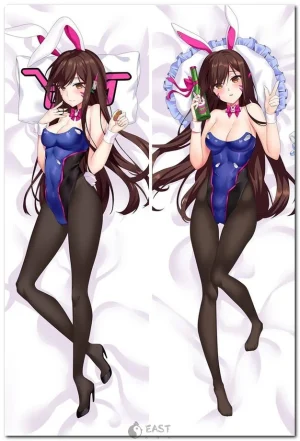 D.Va Overwatch anime-style dakimakura body pillow cover