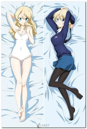 Darjeeling from Girls und Panzer anime on dakimakura body pillow