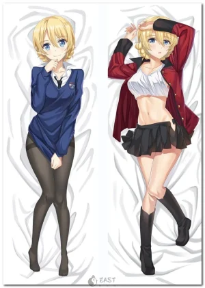Darjeeling from Girls und Panzer anime on dakimakura body pillow