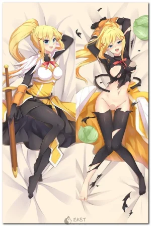 Darkness from KonoSuba anime dakimakura body pillow cover