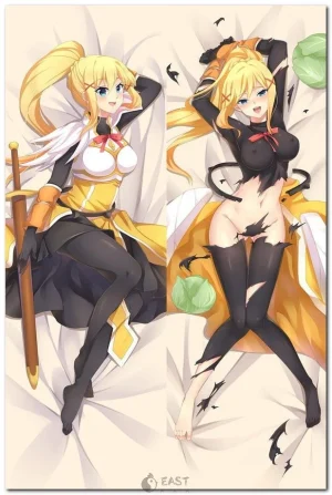Darkness from KonoSuba anime dakimakura body pillow cover
