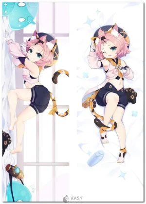 Diona from Genshin Impact on anime body pillow (dakimakura) cover