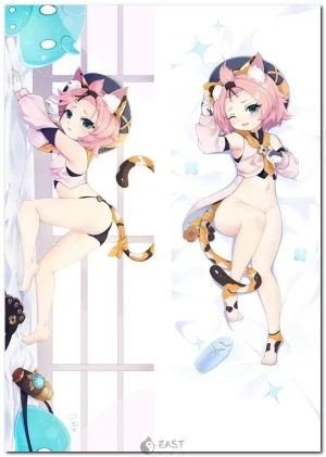 Diona from Genshin Impact on anime body pillow cover (dakimakura)