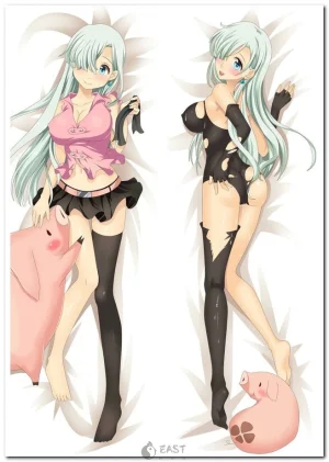 Elizabeth anime dakimakura body pillow featuring Seven Deadly Sins theme