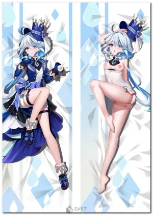 Focalors Genshin Impact anime dakimakura body pillow cover