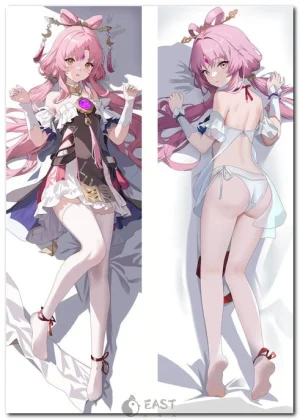 Fu Xuan from Honkai: Star Rail on anime body pillow (dakimakura)