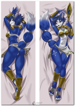 Furry anime body pillow dakimakura with AI voice feature