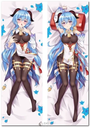 Ganyu from Genshin Impact on anime body pillow cover
