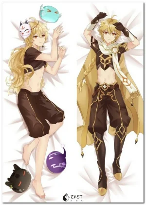 Genshin Impact anime body pillow dakimakura with AI voice feature