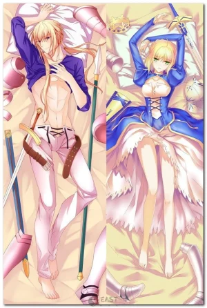Gilgamesh as Saber from Fate/Grand Order dakimakura pillow cover