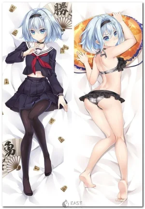 Ginko and Sora dakimakura anime body pillow featuring Ryuos' Work Is Never Done