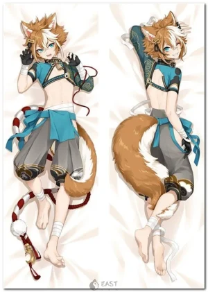 Gorou from Genshin Impact on anime body pillow (dakimakura) cover