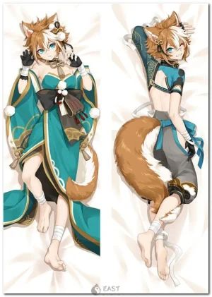 Gorou from Genshin Impact on anime body pillow (dakimakura) cover