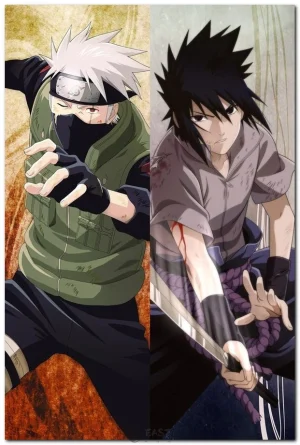 Hatake Kakashi from Naruto anime on body pillow cover