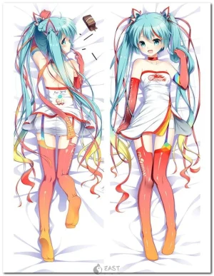 Hatsune Miku dakimakura body pillow featuring MIKU AI voice theme