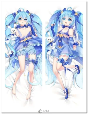 Hatsune Miku snow-themed Vocaloid dakimakura body pillow