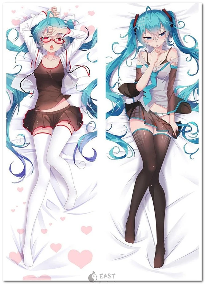 Premium Hatsune Miku Vocaloid dakimakura (body pillow cover) featuring iconic anime-style artwork. Designed for Vocaloid fans and AI voice enthusiasts. Eastana exclusive. Hatsune Miku Vocaloid anime body pillow dakimakura cover